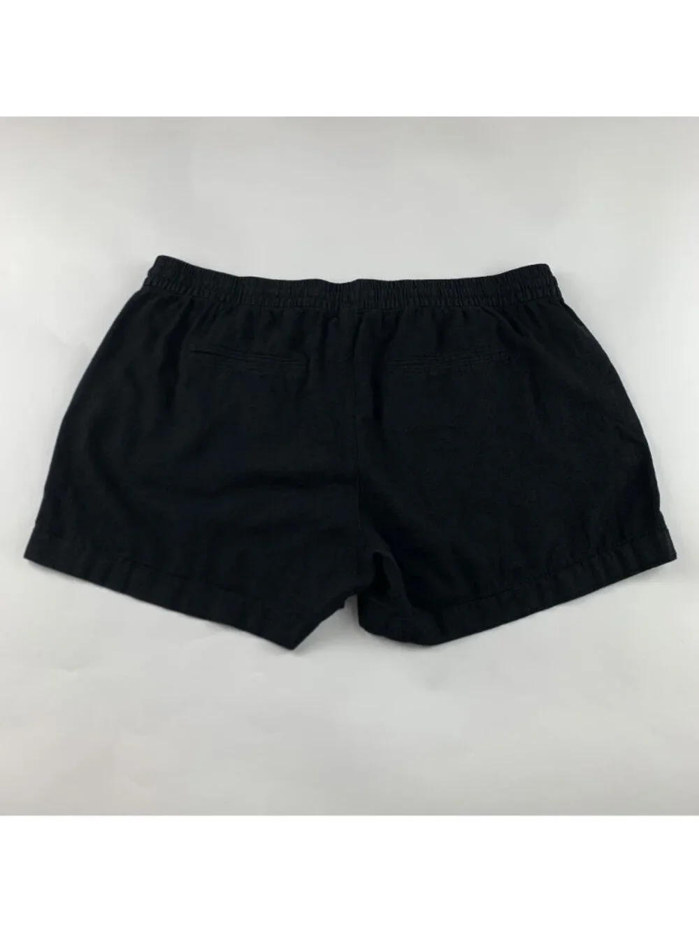 Old Navy Black Linen Blend Pull On Shorts XL - Picture 5 of 5